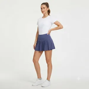 Gold Hinge Athletic Pleated Skort Blue Purple Tennis Golf Pickleball Skirt S thumbnail 9