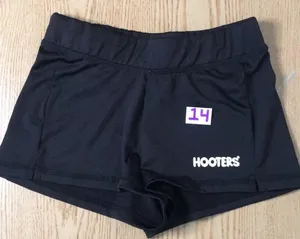 B36 #14 Hooters Girl Worn Rare Uniform Shorts Black Size XS thumbnail 1