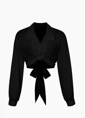 Grey Bandit Black Tie Top thumbnail 1