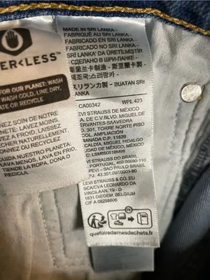 Levi's Women's Ribcage Straight Ankle Blue Denim Jeans Size 28 Buttonfly boho thumbnail 7