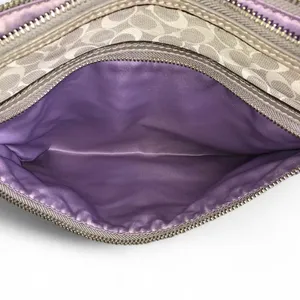 Coach Gray and White Crossbody Bag with Animal Print thumbnail 10