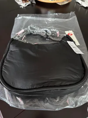 Black Quilted Crescent Shoulder Bag - WildFox thumbnail 2