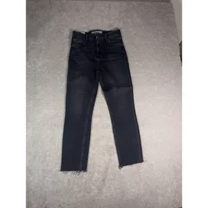 Frank & Eileen Jeans Women 29 Derry High Rise Made in USA Gray Wash Raw Hem EUC thumbnail 2