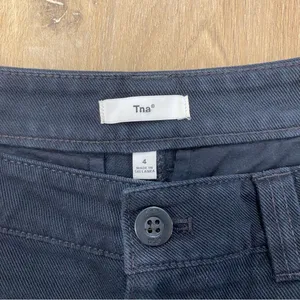 🌟Aritzia🌟 Tna Troop Cotton Cargo Pants Wide Leg Black Sz 4 thumbnail 6