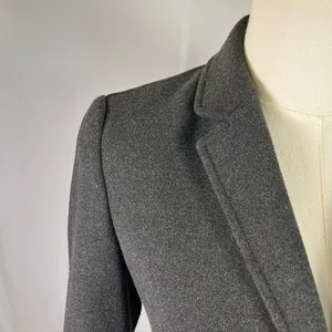 Cremieux Gray Wool Blend Blazer Jacket Women's 0 Business Career Tailored Fitted thumbnail 4