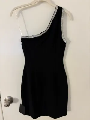 Lulus black mini dress thumbnail 2
