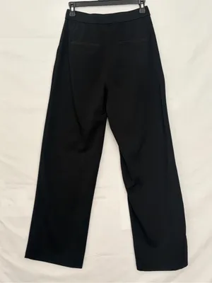 Halara High Waisted Wide Leg Dress Pants Black Pleated Pull On Trousers(A921) thumbnail 9