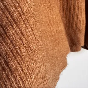 ASOS EDITION‎ Rib Knit Half Zip Oversized Turtleneck Collar Sweater Camel Size S thumbnail 7