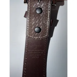 Women's Size M 38" Western Rhinestone Belt Brown Faux Horse Hair Silver Buckle‎ thumbnail 5