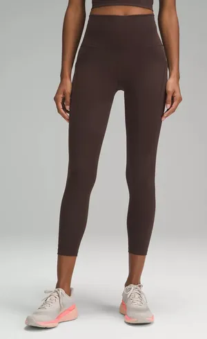 NWT Lululemon Wunder Train High-Rise Tight with Pockets 25" size 8 Espresso thumbnail 1