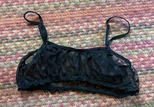 BLACK MESH BRALETTE Size XS thumbnail 3