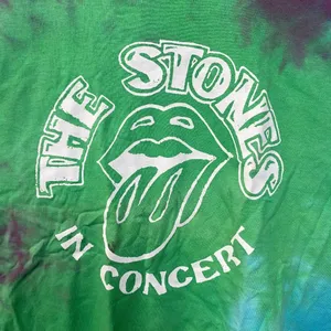The Rolling Stones in Concert Oversized Rock Band Tie Dye S thumbnail 2