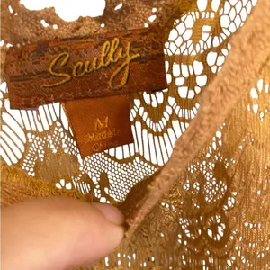 Scully honey creek western wear Sheer Lace dress Tan Dress stagecoach thumbnail 11