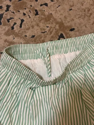 Princess Polly Green Striped Shorts thumbnail 4