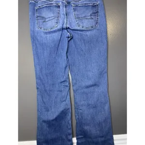 American Eagle Outfitters Kick Boot Jeans Womens 10 Med Wash Blue Bootcut Denim thumbnail 6