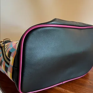 Nicole Lee Black and Pink checkered Handbag with studded strap thumbnail 9