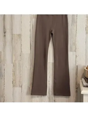 Dazy Women’s Large Brown High Waist Flare Leggings thumbnail 10