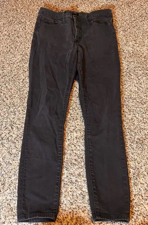 J.Crew‎ Womens 9" High Rise Skinny Jeans Black Wash Style AG727 HO20 thumbnail 1