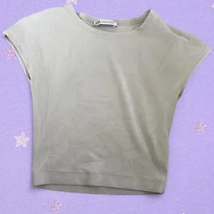 Zara Women's Cream Crop-top thumbnail 7