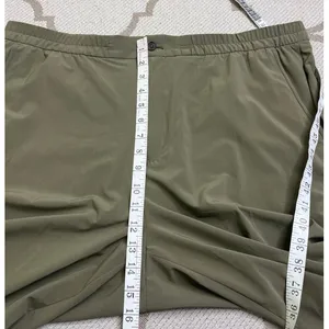 Banana Republic Airstretch Tapered Pants Olive Green Textured Ankle Size XL thumbnail 4