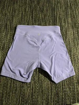 Lululemon Align Curve Seam High-Rise Short 6" Biker Soft Nulu Dark Lavender thumbnail 2