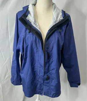 LL Bean navy blue wind breaker jacket thumbnail 3