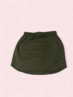 Sundry for evereve Olive Drawstring Mini Skirt thumbnail 2