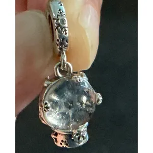 Pandora One in a Million Snowflake Snow Globe Dangle Charm 792369C01 S925 thumbnail 5