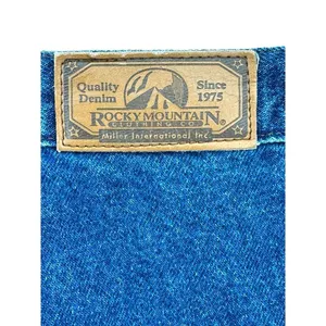 Vintage Rocky Mountain Jeans Women's 15/16 Mom 34X28 Bareback Blue Denim Western thumbnail 6