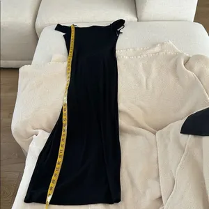 EDIKTED Kyla Off Shoulder Ribbed Midi Dress, Black, Size Small, NWOT thumbnail 8