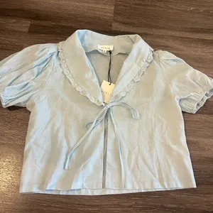 Mabel Puff Sleeve Tie Top thumbnail 4