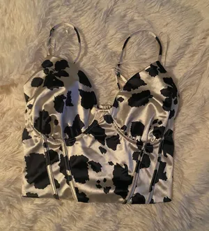Cow Print Top Black Size XS thumbnail 1