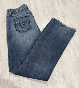 Levi's Dark Blue Straight Leg Women's Jeans thumbnail 2