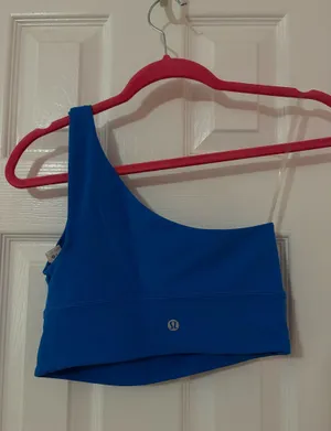 Lululemon Align One Shoulder Bra Poolside Blue thumbnail 2