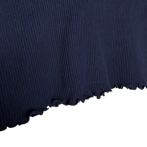 Aerie Seamless Rib Corset Bra Top Size Medium Navy Blue Lounge Crop Y2K Basic thumbnail 5