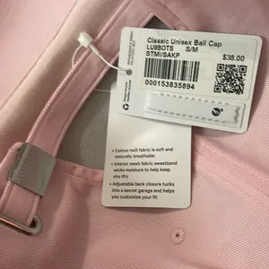 NWT Lululemon Unisex Classic Ball Cap Wordmark Strawberry Milkshake Sakura Pink thumbnail 9