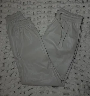 Zara Women's White and Cream Trousers thumbnail 1