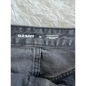Old Navy Women's Size-12‎ Pencil Skirt High Rise Smooth Pockets Black Denim thumbnail 2