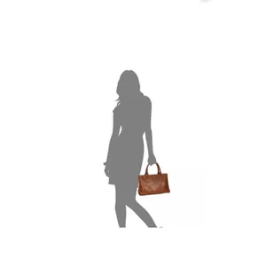 Patricia Nash Heritage‎ Angela Double-Compartment Leather Satchel Handbag thumbnail 9