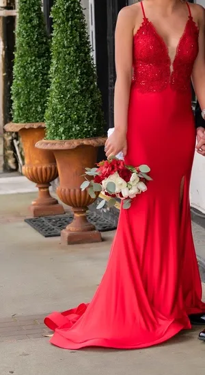 Alyce Paris Prom Dresses Red thumbnail 6