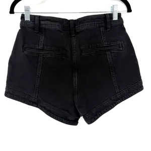Free People We The Free Denim Shorts CRVY High Rise 28 Black Boho Festival thumbnail 4