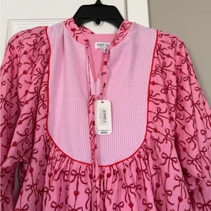 Simply Southern Pink Red Bow Midi Dress NEW NWT thumbnail 10
