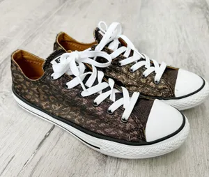 Converse Copper Leopard Print Sneakers thumbnail 1