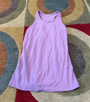 Athleta Women Light Purple Seamless Athletic Racerback Tank Top Size Small thumbnail 1