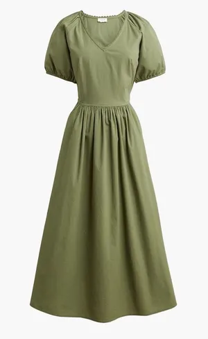 J crew lace trim midi dress thumbnail 1