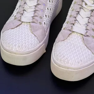 Joie Woven Platform Sneakers Womens 38.5 US 8.5 Basket Wear Flatform Lace Up Shoes thumbnail 5