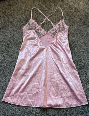 Pink Lace Slip Dress thumbnail 3