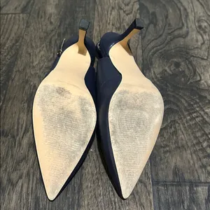 Elegant Navy Slingback Women's Shoes thumbnail 3