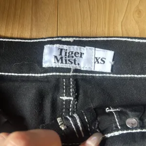 Tiger Mist Black Denim Skirt with Chain Detail thumbnail 2