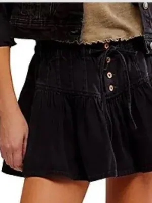 Free People Black Mini Skirt thumbnail 2